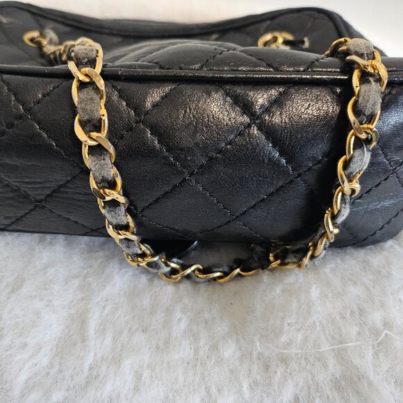 Black vintage chanel camera bag 9x7 - Picture 6 of 11